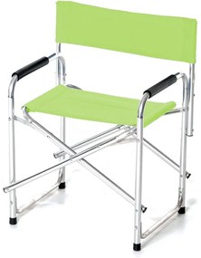 SEDIA REGISTA ALLUMINIO PIEGHEVOLE 47x57x78cm MAX 110kg VERDE GIARDINO VERDELOOK