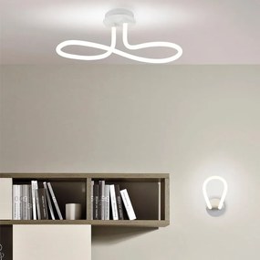 Plafoniera LED Rainy bianco IP20 bianco naturale NOVECENTO