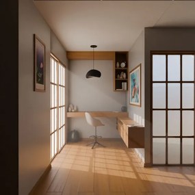 Brilagi - Lampada a sospensione con cavo WABI SABI 1xE27/40W/230V nero