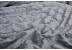 Biancheria da letto nera/grigia in crêpe per letto singolo 140x200 cm Naomi – My House