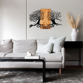 Decorazione murale in legno e metallo 92x58 cm Tutku - Wallity