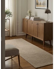Passatoia beige in lana tessuta a mano 80x200 cm Eleni Light Beige – Hanse Home