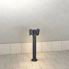 Oslo palo 50cm 2 luci grigio antracite ip65 non incluse confezione ...