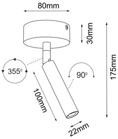 Brosline 2281 - Faretto POINT 1xG9/2,5W/230V nero