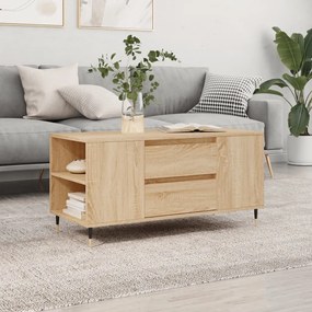 Tavolino Salotto Rovere Sonoma 102x44,5x50 cm Legno Multistrato