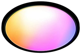 WiZ - Plafoniera LED RGB dimmerabile SUPERSLIM LED/22W/230V Wi-Fi nero