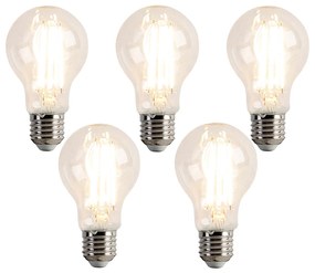 Set di 5 lampadine LED E27 dimmerabili A60 7,6W 780 lm 2700K