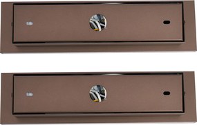 Set di 2 lampade da parete moderne bronzo scuro regolabili con USB-C incl. LED - Modric