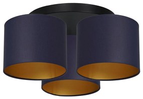 Lampadario a plafone ARDEN 3xE27/60W/230V viola/oro