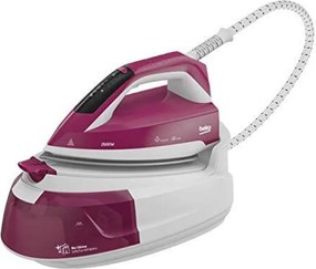 Beko - SGA6126R - Ferro da Stiro, Sistema Stirante, 6 Bar, 2600 Watt, 1 Litro, Controllo Digitale - Bianco/Viola