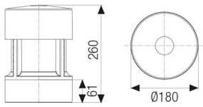 Greta Big 100W E27 H. 26Cm Vetro Satinato