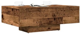 Tavolino Da Salotto Legno Antico 85x55x31 Cm Legno Multistrato /