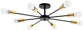 Lampada Ragno 8 Black Gold APP502-8C