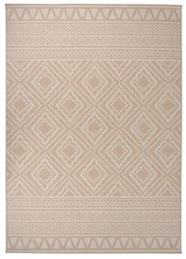 Tappeto Da Esterni A Tessitura Piatta 120x170cm Strisce Marroni /