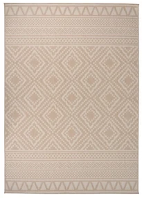 Tappeto Da Esterni A Tessitura Piatta 120x170cm Strisce Marroni /