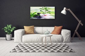 Quadro stampa su tela Orchidea Bamboo Zen Spa 100x50 cm