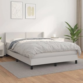 Giroletto A Molle Con Materasso Bianco 140x190 Cm İn Similpelle /