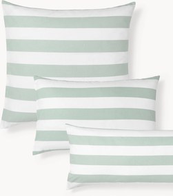 Federa reversibile in cotone a righe Lorena