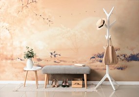 Carta da parati – Tra le braccia degli alberi Peach Fuzz