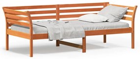 Dormeuse Senza Materasso Marrone Cera 90x200 Cm Legno Di Pino /