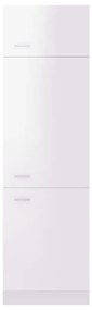 Armadio per frigo bianco lucido 60x57x207 cm in truciolato