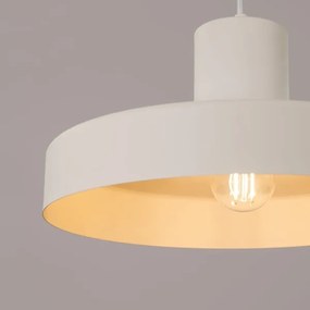 Sollux SL.1704 - Lampadario a sospensione con filo BILO 1xE27/15W/230V diametro 35 cm color crema
