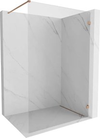 Mexen Lunar parete doccia Walk-in destra 50 x 200 cm, trasparente 8 mm, rame spazzolato - 830-050-000-65-00-P