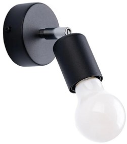 Sollux SL.1120 - Lampada da parete FORNES 1xE27/60W/230V nero