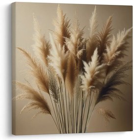 Quadro su tela – Steli delicati di erba pampas