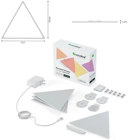 Nanoleaf NL48-1001TW-10PK - PACK 10x LED RGB Pannello dimmerabile TRIANGOLI LED/0,5