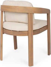 Sedia da esterno di colore naturale in legno massiccio Pablo – Bizzotto