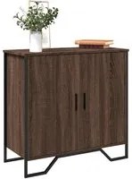 Credenza Rovere Marrone 78x35,5x74,5 cm in Legno Multistrato 848543