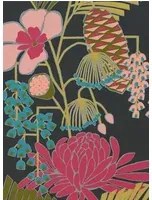 Retro Tapete Salon von Harlequin - Ebony/ Azalea/ Fern