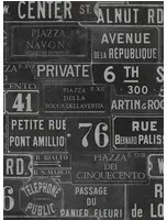 Schildertapete Vintage Signs von MINDTHEGAP - WP20037