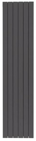 Radiatore acqua calda PRODIGE SUPERIOR in alluminio, 6 elementi, interasse 2000 mm, ardesia/slate-grey
