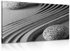 Quadro su tela – Pietre Yin e Yang in bianco e nero