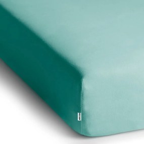 Lenzuolo con angoli turchese in jersey 200x200 cm Amber – Restilo