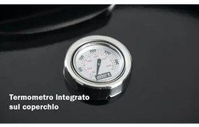 Master Touch E-5750 Weber Barbecue A Carbone 57 Cm Con Coperchio E Termometro Nero