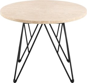 Tavolino rotondo con piano in marmo ø 55 cm Prunus - Actona