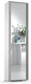 Scarpiera multiuso doppia profondità L 50 x H 182 x P 31 cm 14 paia, bianco