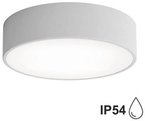 Plafoniera da bagno CLEO con sensore, 2xE27/24W/230V, Ø 30 cm, grigia, IP54