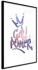 Poster  Girl Power  Cornice Quadri Cornice nera, Larghezza x Altezza Home decor 20x30