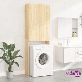 vidaXL Mobile per Lavatrice Rovere Sonoma 64x25,5x190 cm