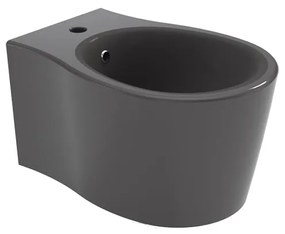 Bidet sospeso grigio lucido soft OLYMPIA CERAMICA L 36 x H 42 x P 55 cm