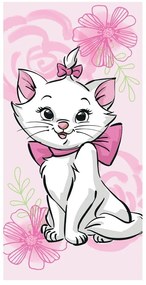 Asciugamano per neonato in cotone rosa 70x140 cm Marie Cat - Jerry Fabrics