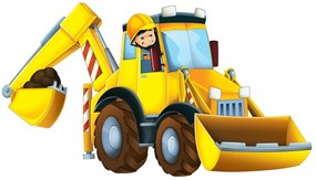 Carta da parati – Escavatore per bambini