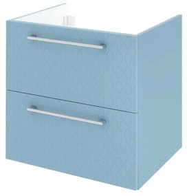 Mobile da bagno sotto lavabo SENSEA Remix  L 60 x H 58 x P 48 cm 2 cassetti, lavabo non incluso