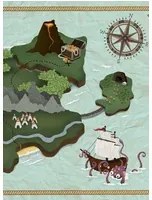 Coordonne Carta da parati panoramica Treasure Map - Mint