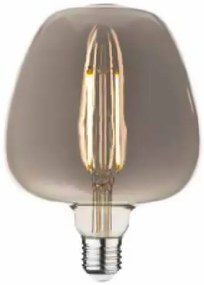 Lampadina design 12,5x18 cm E27 8W 360 lumen 2700k luce calda vetro smoky Vintage