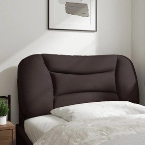 Cuscino testiera marrone scuro 80 cm in tessuto